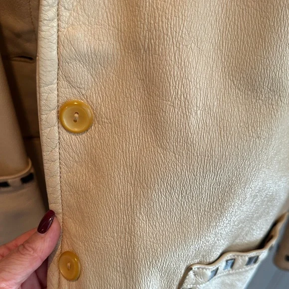 Vintage 1950 Western Fringed Deerskin Leather  Coat Size 8  Berlin Wisconsin - Picture 9 of 16